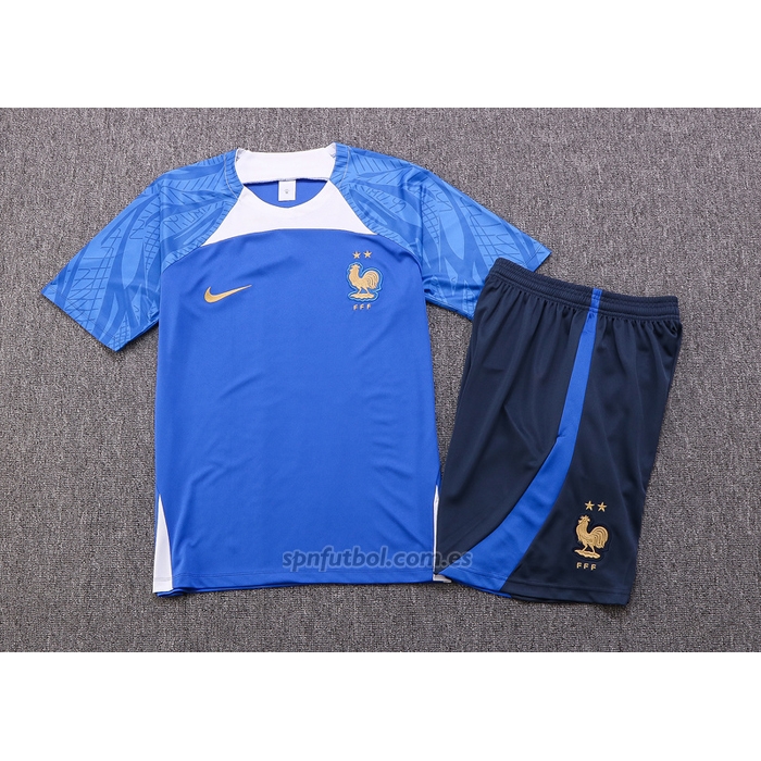 Chandal del Francia Manga Corta 2022-2023 Azul - Pantalon Corto